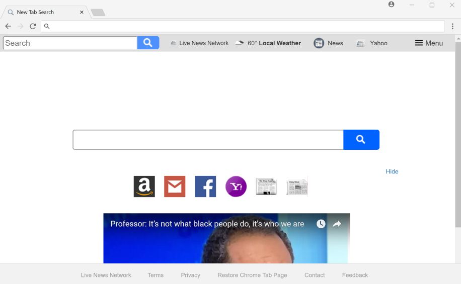 Live News Network New Tab Search redirect