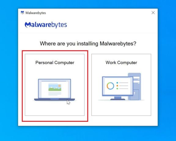  Écran de configuration de Malwarebytes - Guide d'aide 