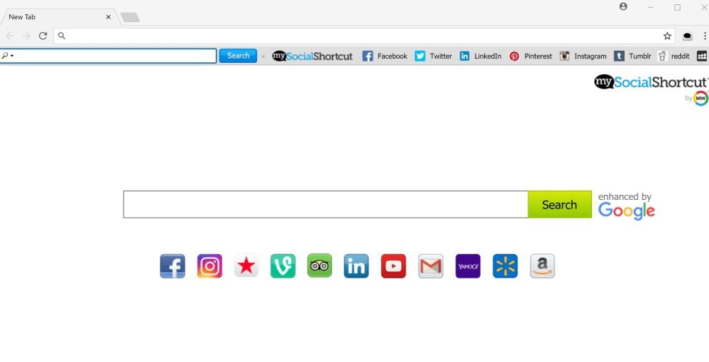 MySocialShortcut toolbar