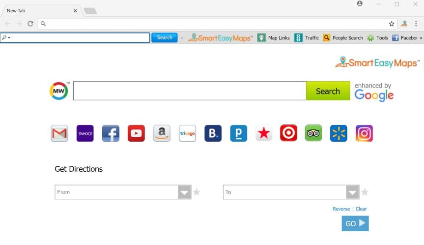 SmartEasyMaps New Tab adware