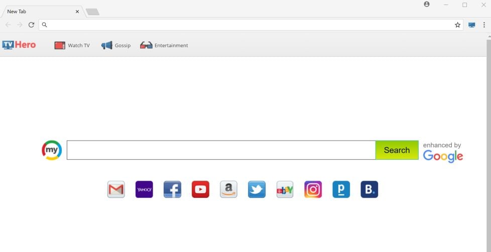 TV Hero New Tab & toolbar