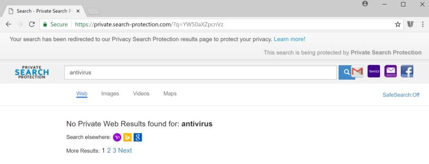 private.search-protection.com redirect virus