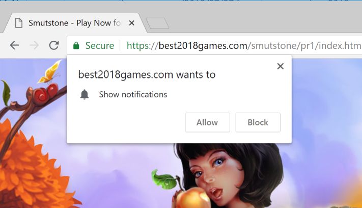 Best2018Games.com pop-up ads adware