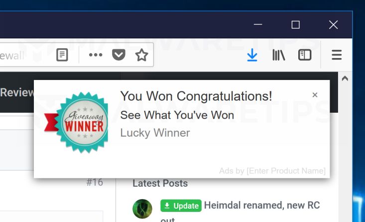 Remove "You Won Congratulations" Pop-ups (Virus Removal Guide)