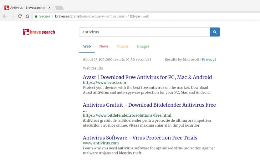 bravesearch.net redirect virus