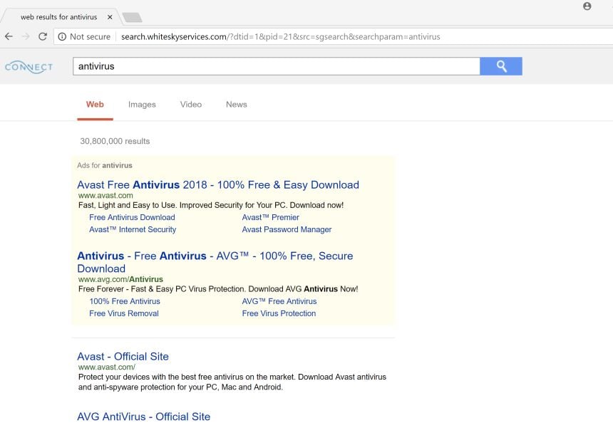 search.whiteskyservices.com redirect virus