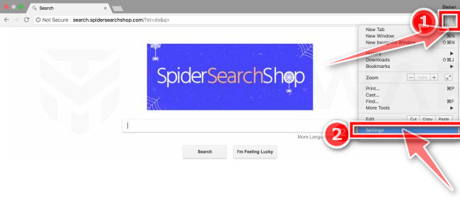 why does search finder safe for mac pop up when i open google chrome