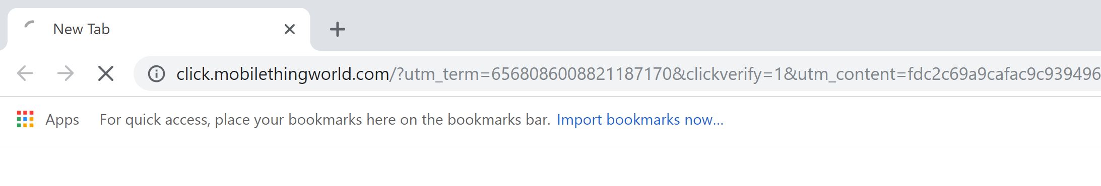 Click.mobilethingworld.com redirect virus