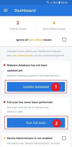 Update databsased then Run a full scan with Malwarebytes