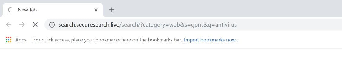 Search.securesearch.live redirect virus