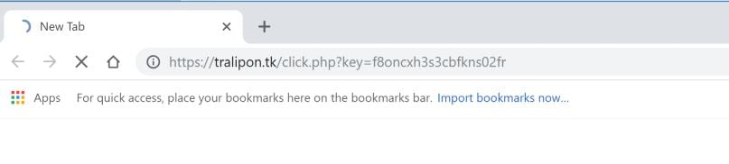 Tralipon.tk redirect virus