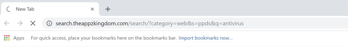 search.theappzkingdom.com redirect virus