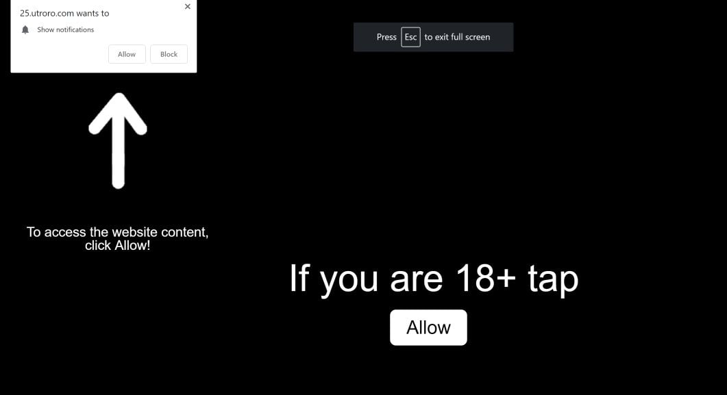 utroro.com redirect virus
