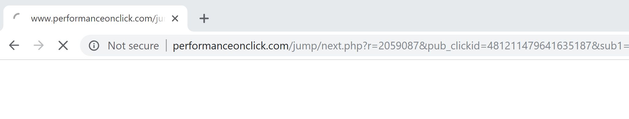 Performanceonclick.com redirect virus
