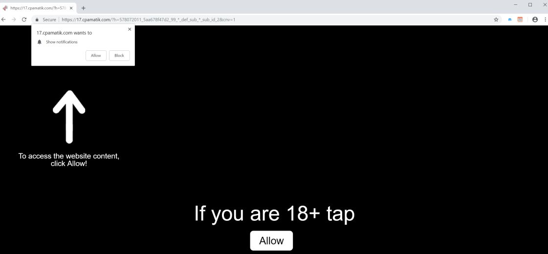 cpamatik.com redirect virus