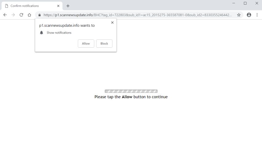 scannewsupdate.info redirect virus