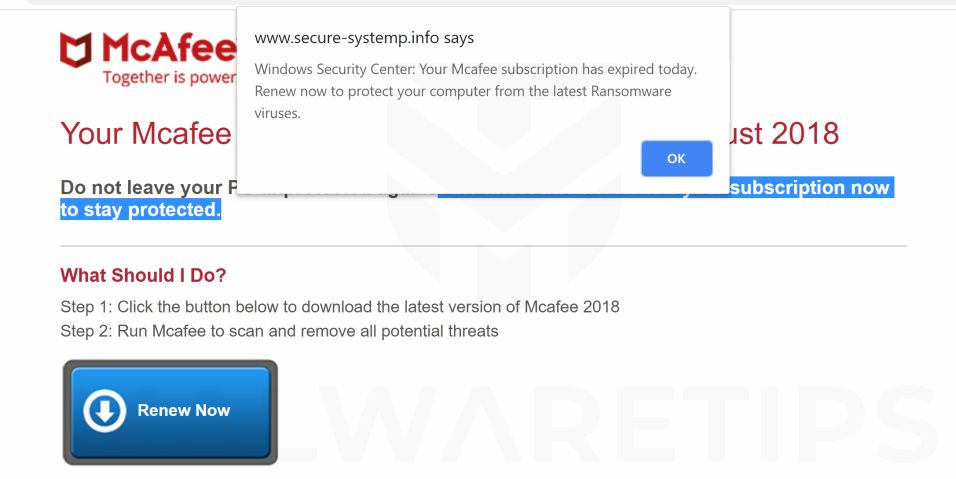secure-systemp.info redirect virus