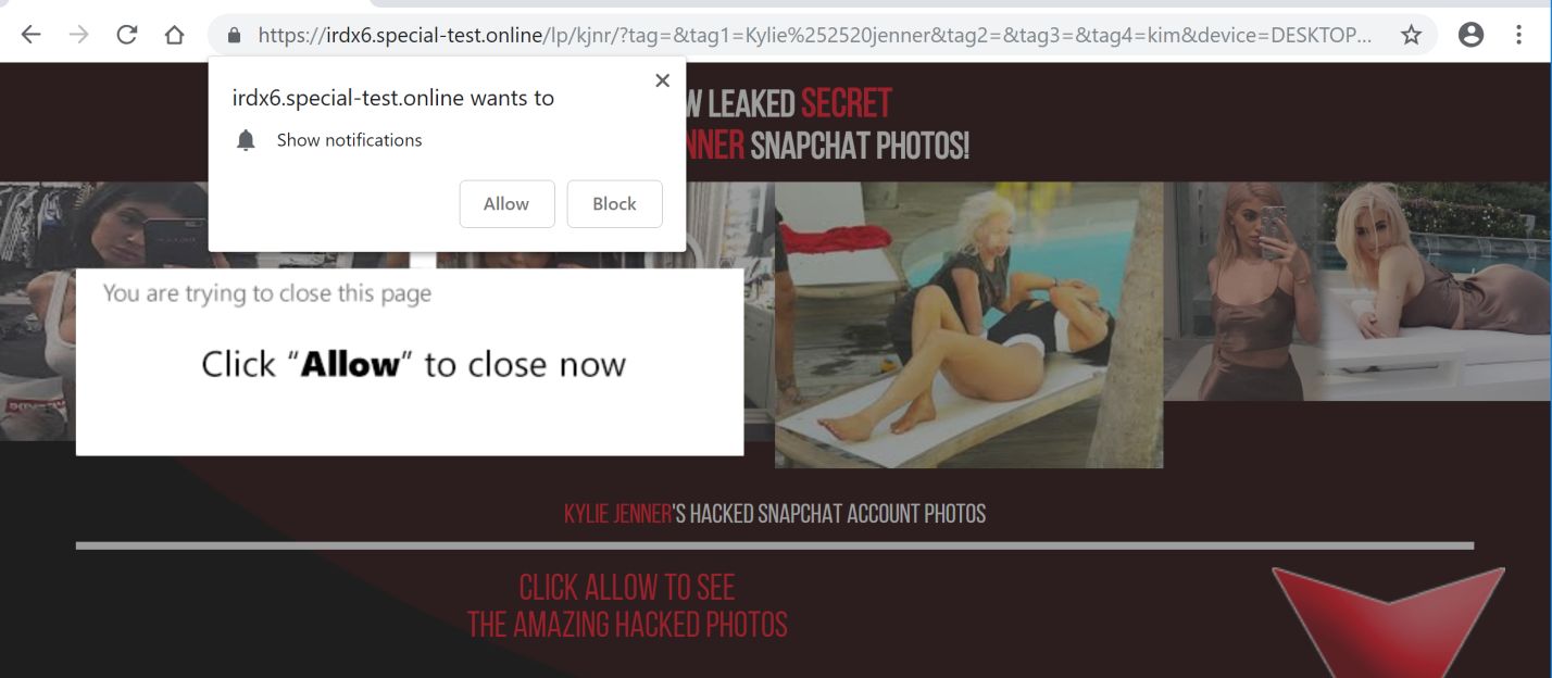 special-test.online POPUP ads