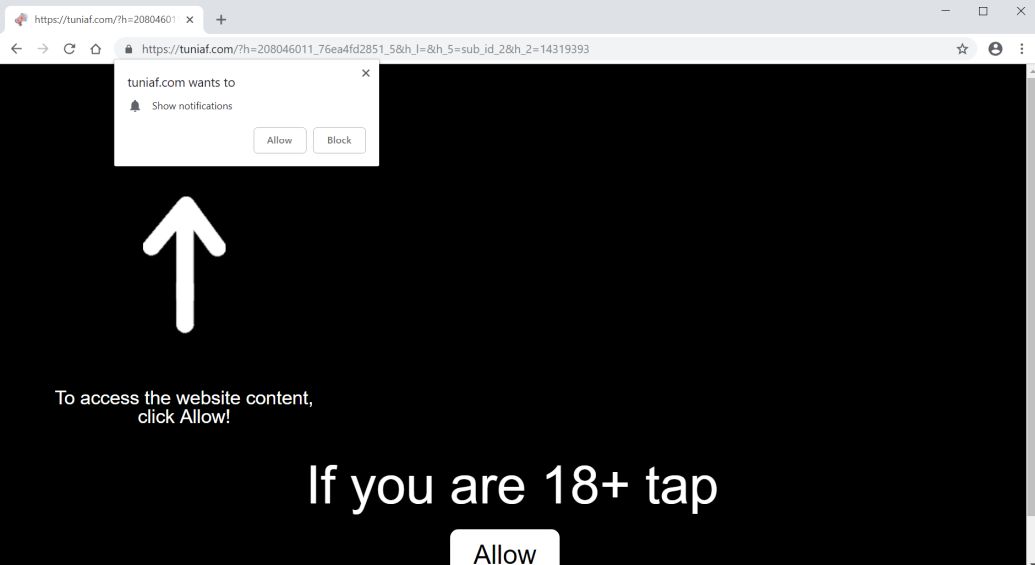 tuniaf.com redirect virus