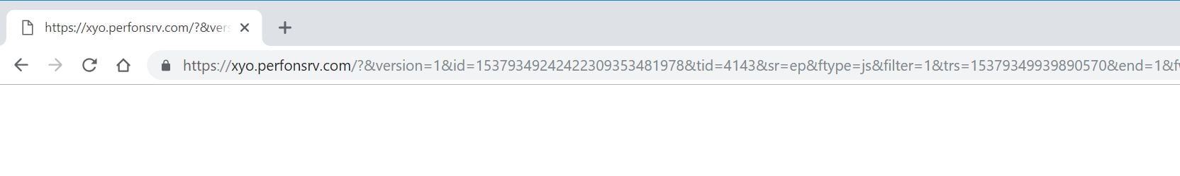 xyo.perfonsrv.com redirect virus