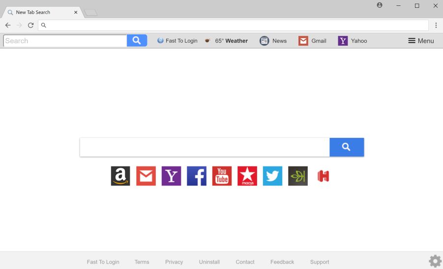 Fast To Login New Tab Search virus