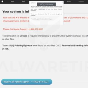 MAC OS is infected with Viruses Scam