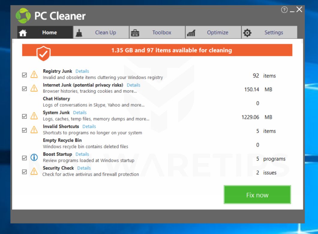 Cómo eliminar Global PC Cleaner Pro - BugsFighter