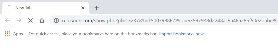 Relosoun.com redirect virus