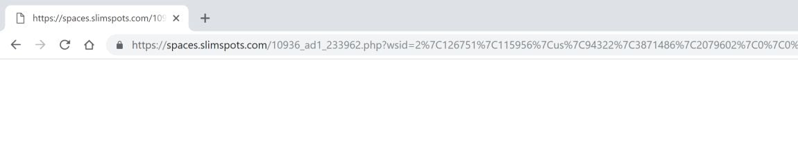 Spaces.slimspots.com redirect virus