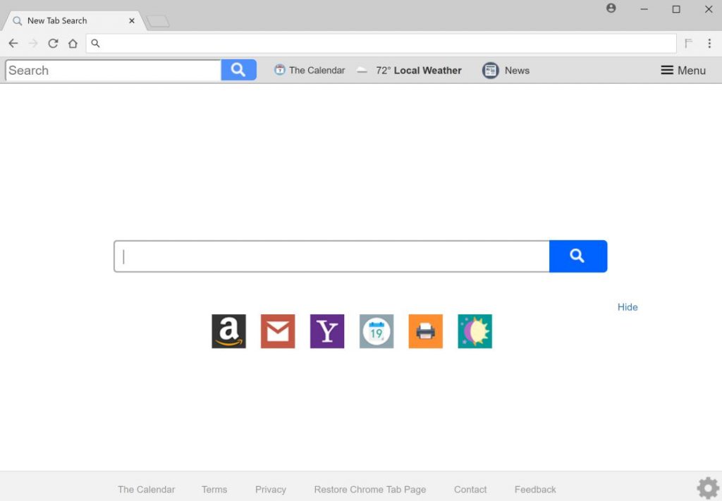 The Calendar new tab adware