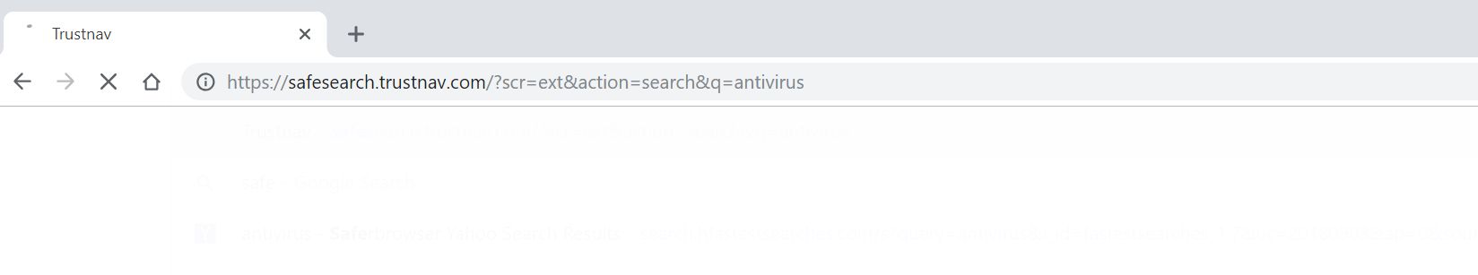 Trustnav Safesearch redirect virus