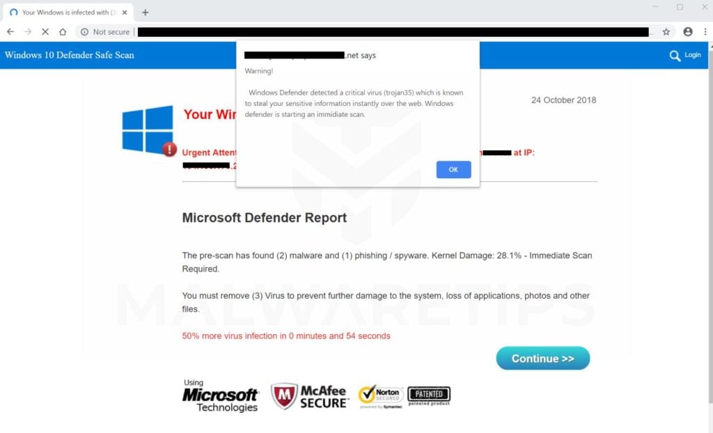 How To Remove "Your Windows Is Infected With (3) Virus" Pop-up Scam