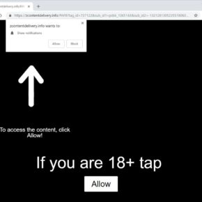 Zcontentdelivery.info redirect virus
