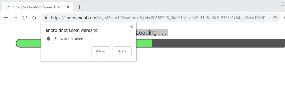 Androidnotif.com redirect virus
