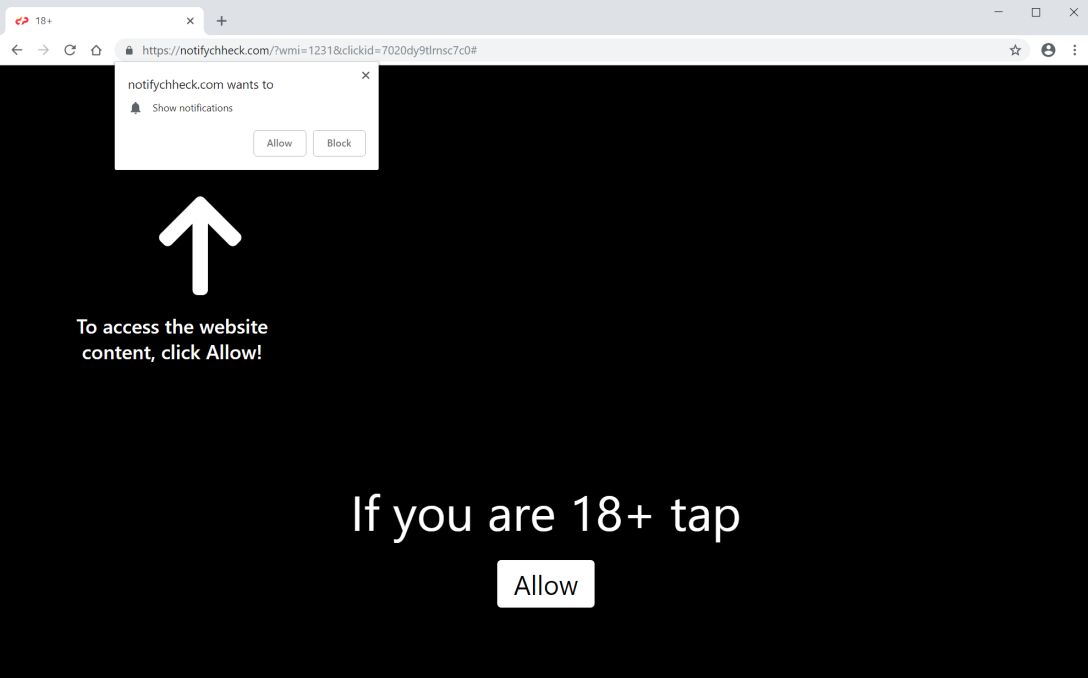 notifychheck.com redirect virus