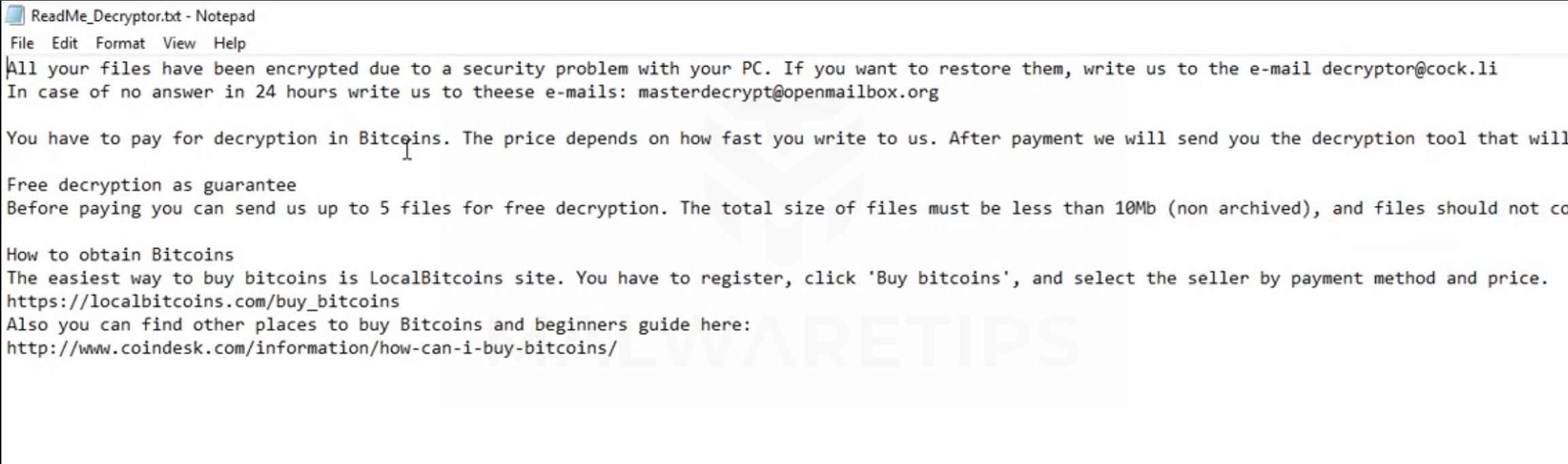  Cryptmanager@protonmail.com Parrot Ransomware