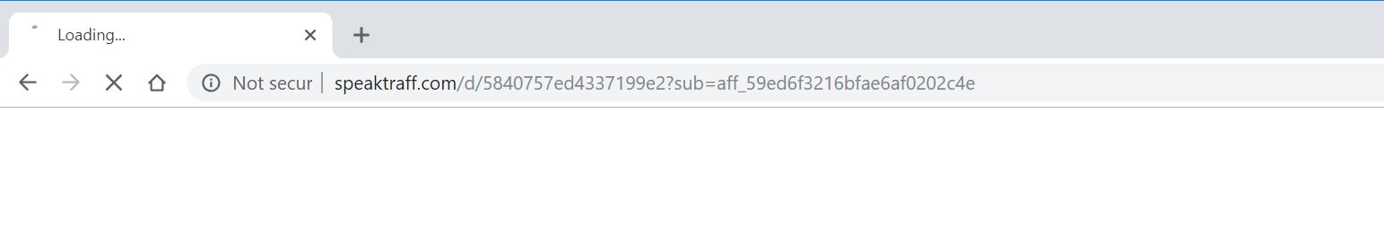 speaktraff.com redirect virus