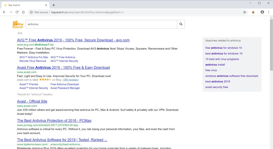 Baysearch.co redirect virus