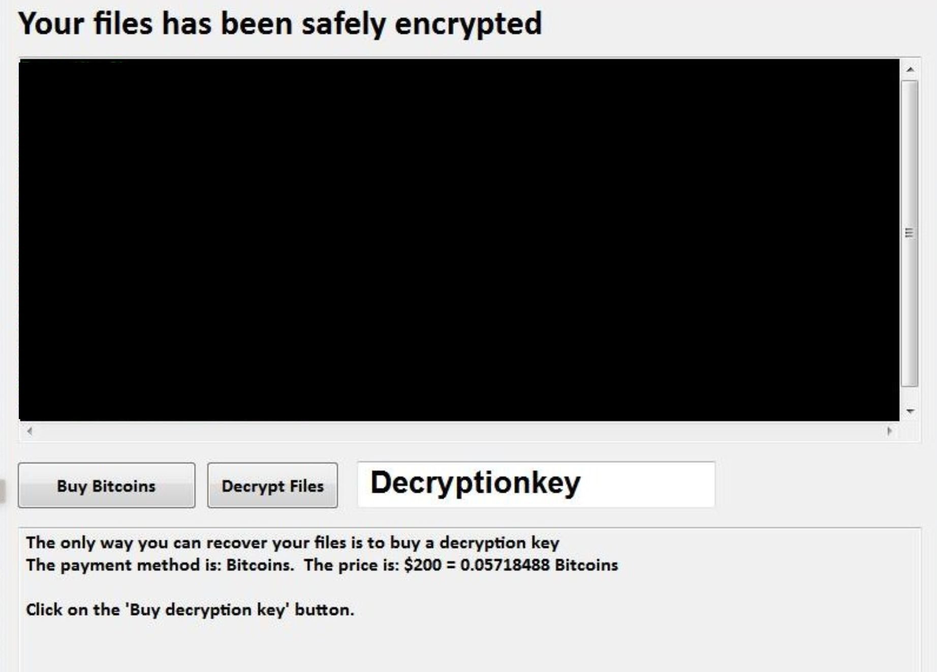 Cryptre ransomware