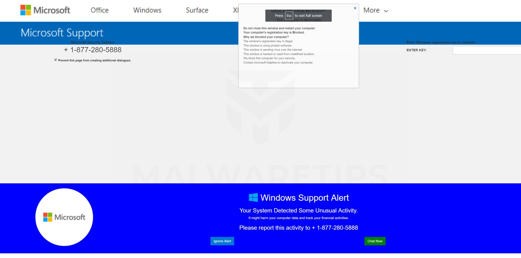 Вирус-мошенничество с авторизованным сервисом Microsoft Device Care