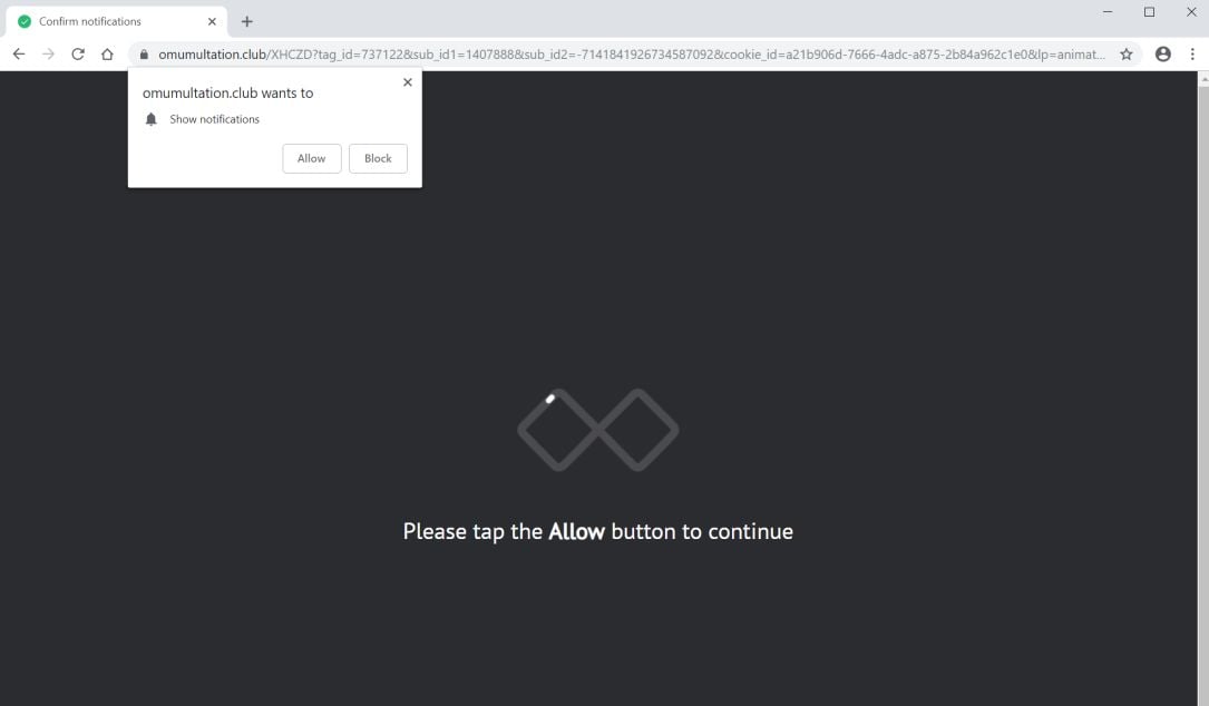 Omumultation.club redirect virus