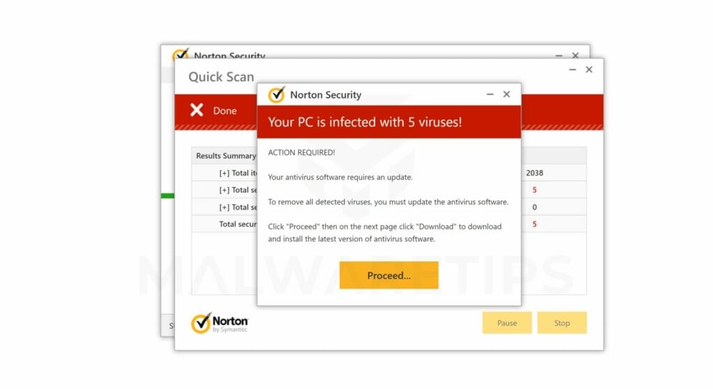 Your PC Is Infected with 5 Viruses