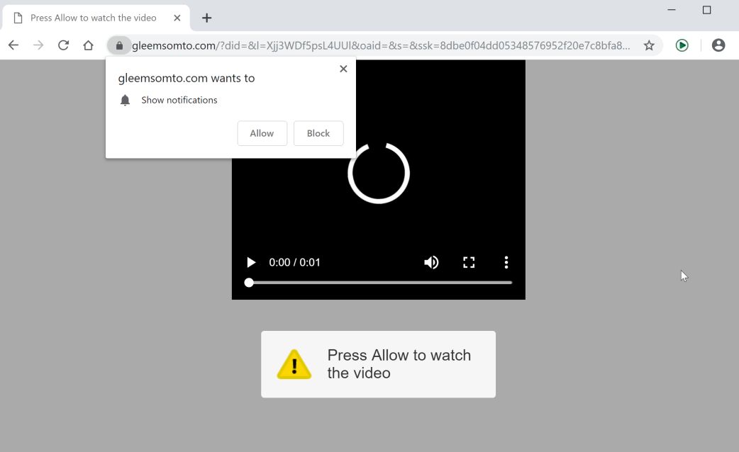 gleemsomto.com redirect virus