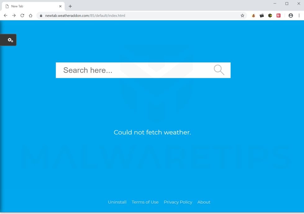 newtab.weatheraddon.com redirect virus