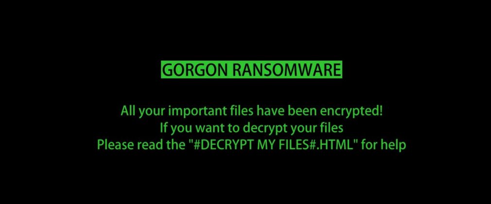 Gorgon ransomware virus