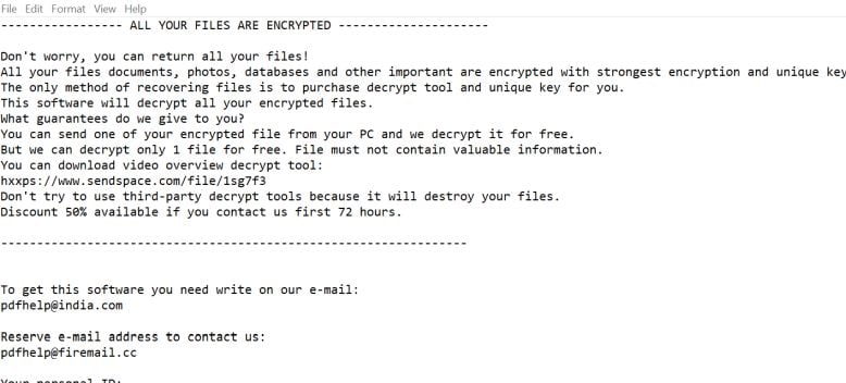 Pdfhelp@india.com Pdff ransomware Virus