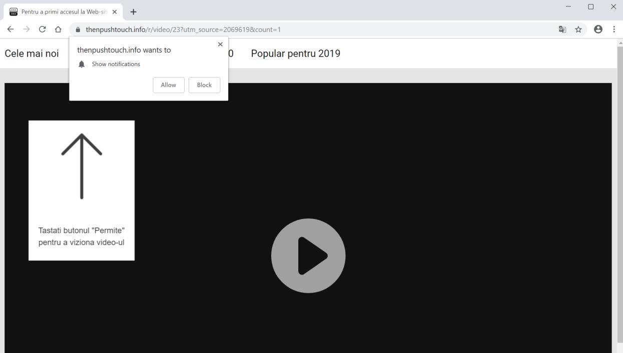 thenpushtouch.info redirect virus