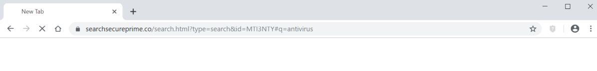  Image: Chrome browser is redirected to the Searchsecureprime.co site