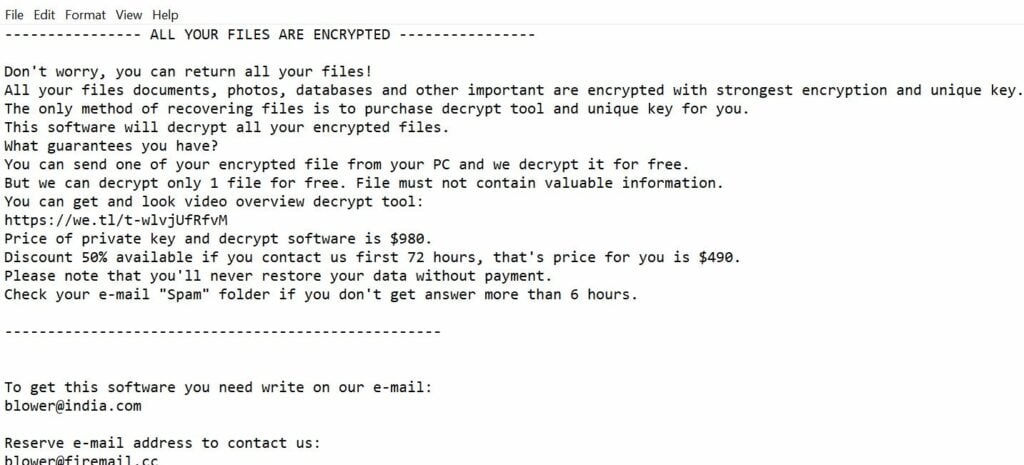 Promoks ransomware virus