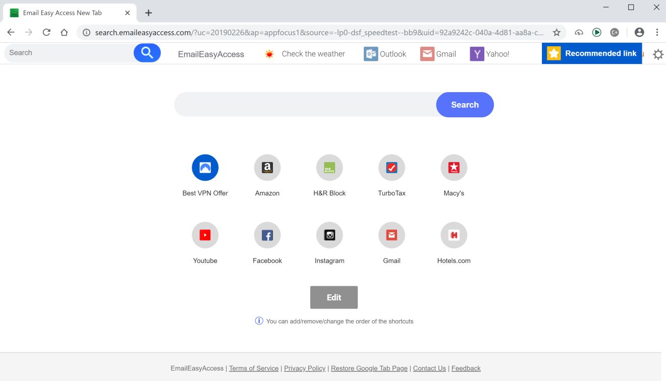 search.emaileasyaccess.com redirect